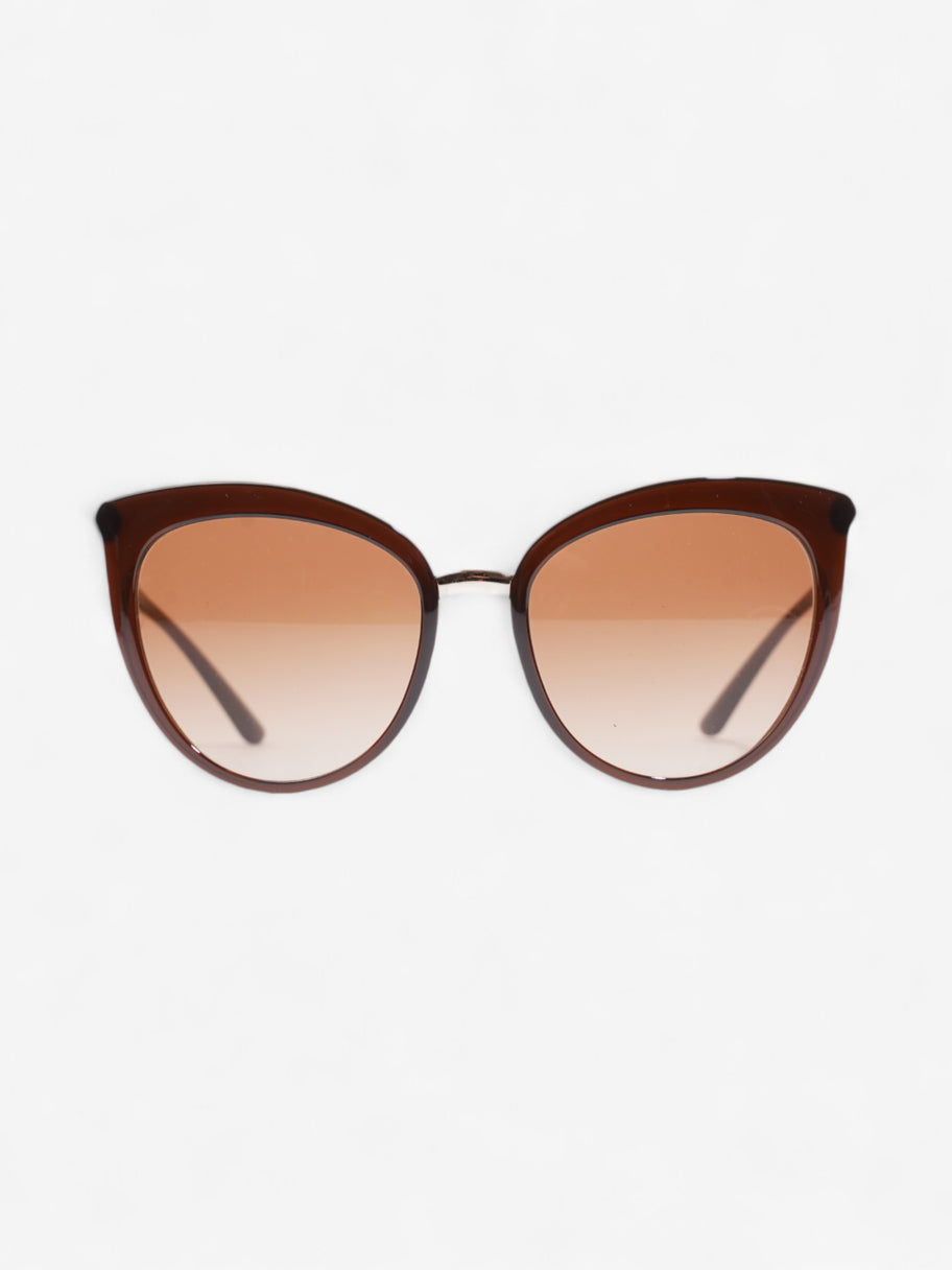 Dolce and Gabbana DG Sunglasses Brown Acetate 140mm Image 1