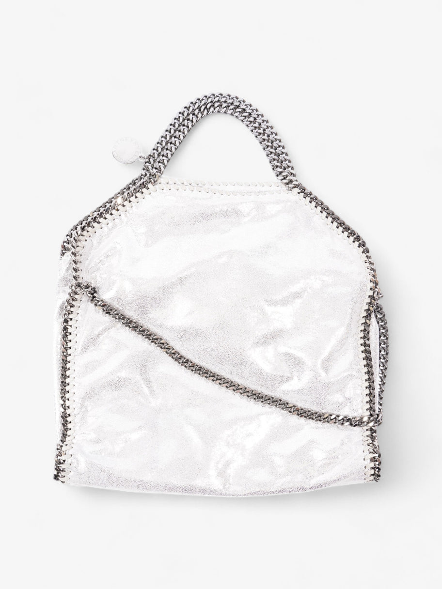 Stella McCartney Falabella Tote Silver Faux Leather Small Image 1