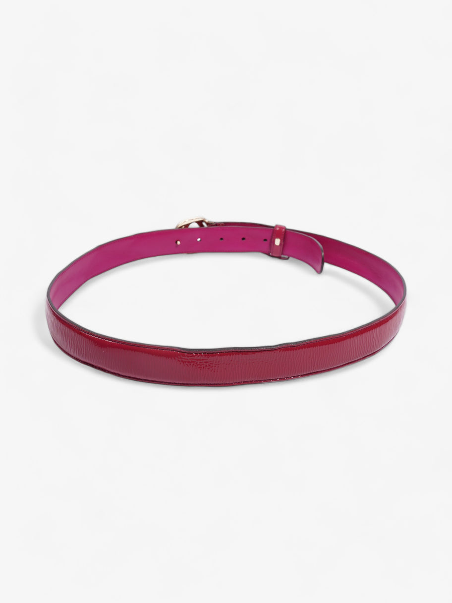 Gucci Interlocking G Belt Pink Patent Leather 95cm 38mm Image 4