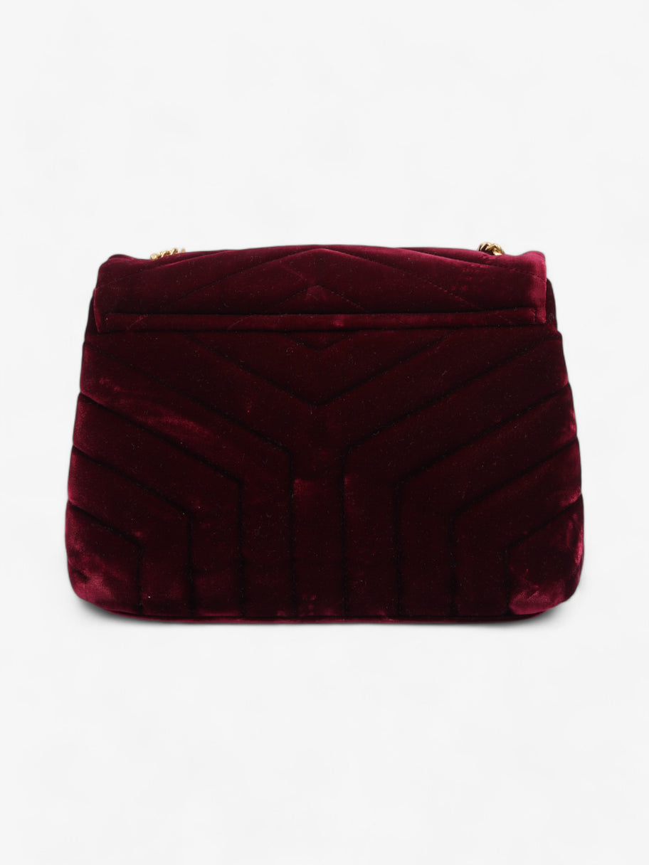 Saint Laurent Lou Lou Burgundy Velvet Small Image 4