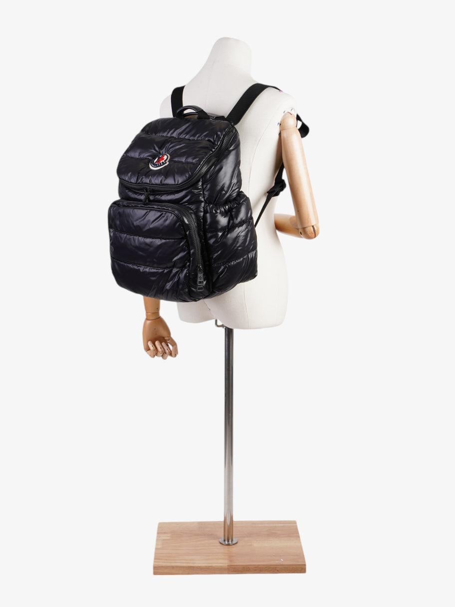 Moncler Mommy Backpack Black / White / Red Polyamide Image 2