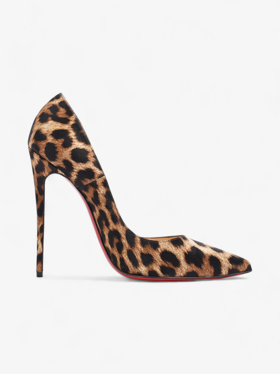 Christian Louboutin So Kate 120mm Leopard Print Satin EU 40 UK 7 Image 4