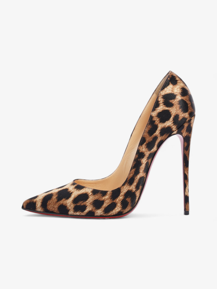 Christian Louboutin So Kate 120mm Leopard Print Satin EU 40 UK 7 Image 5