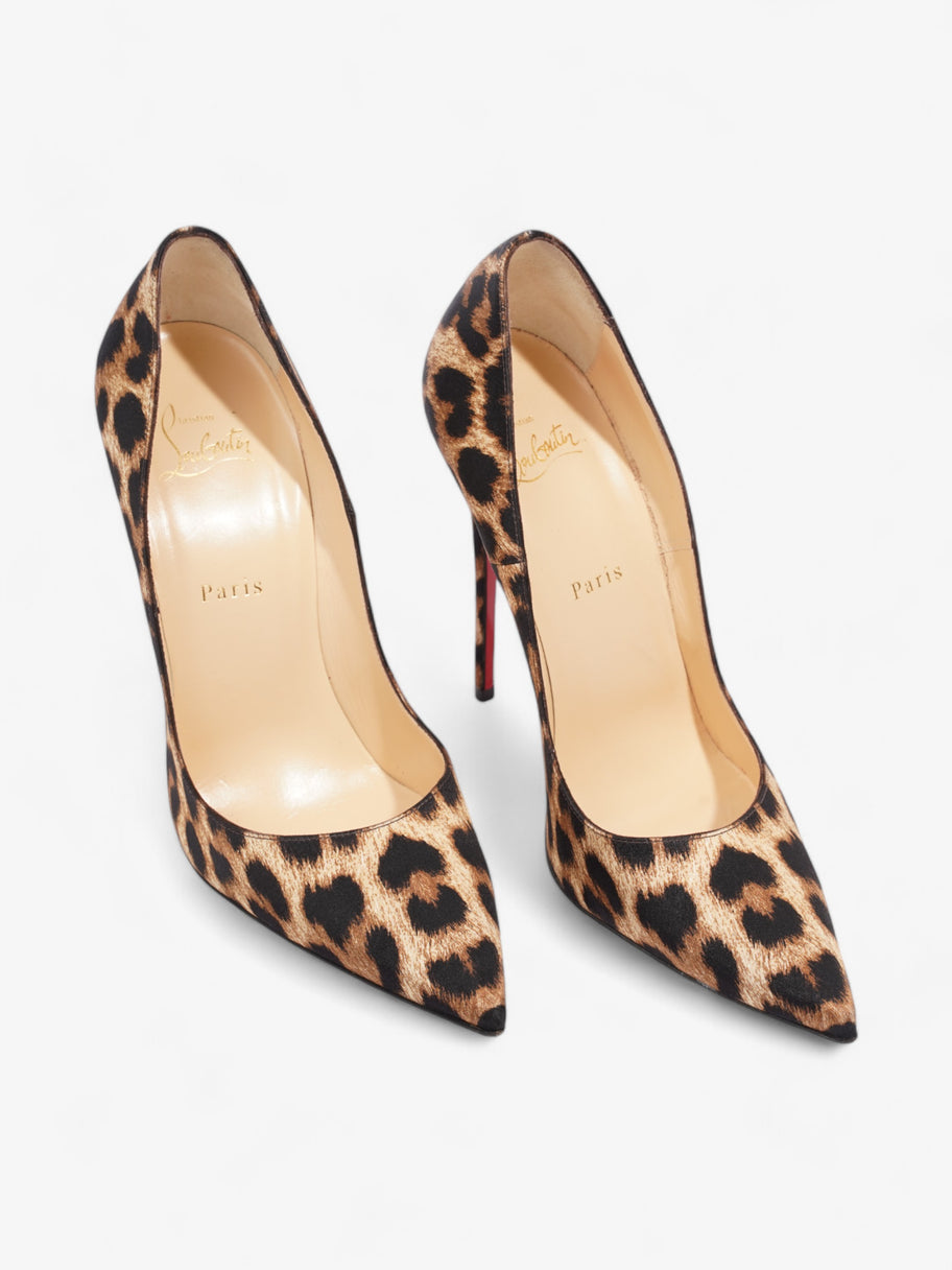 Christian Louboutin So Kate 120mm Leopard Print Satin EU 40 UK 7 Image 8