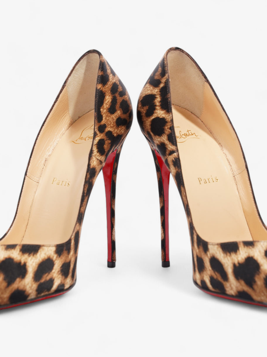 Christian Louboutin So Kate 120mm Leopard Print Satin EU 40 UK 7 Image 9