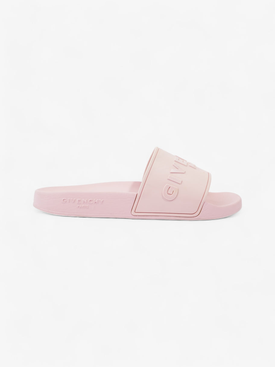 Givenchy Logo Slider Pink Rubber EU 37 UK 4 Image 1