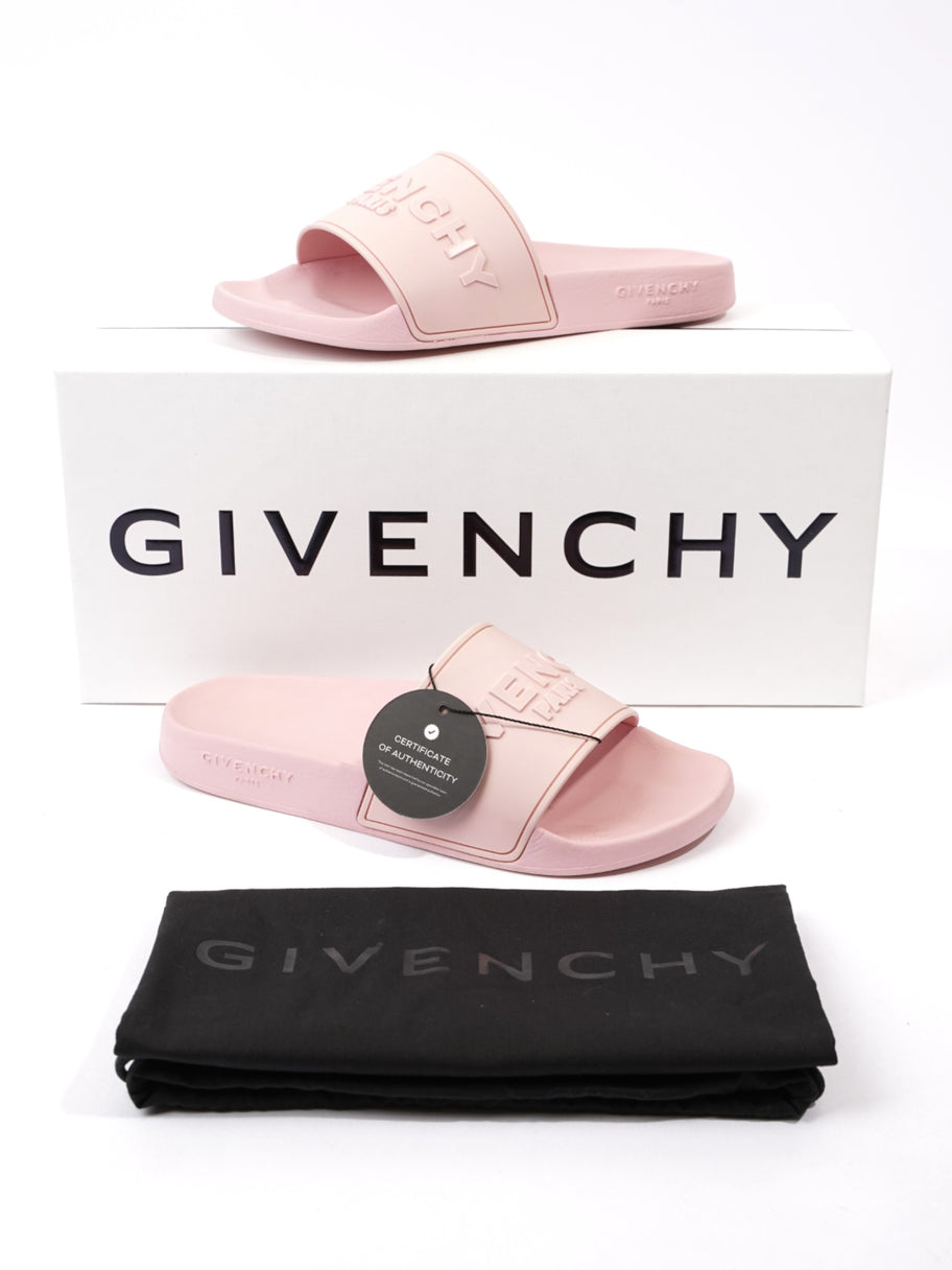 Givenchy Logo Slider Pink Rubber EU 37 UK 4 Image 11