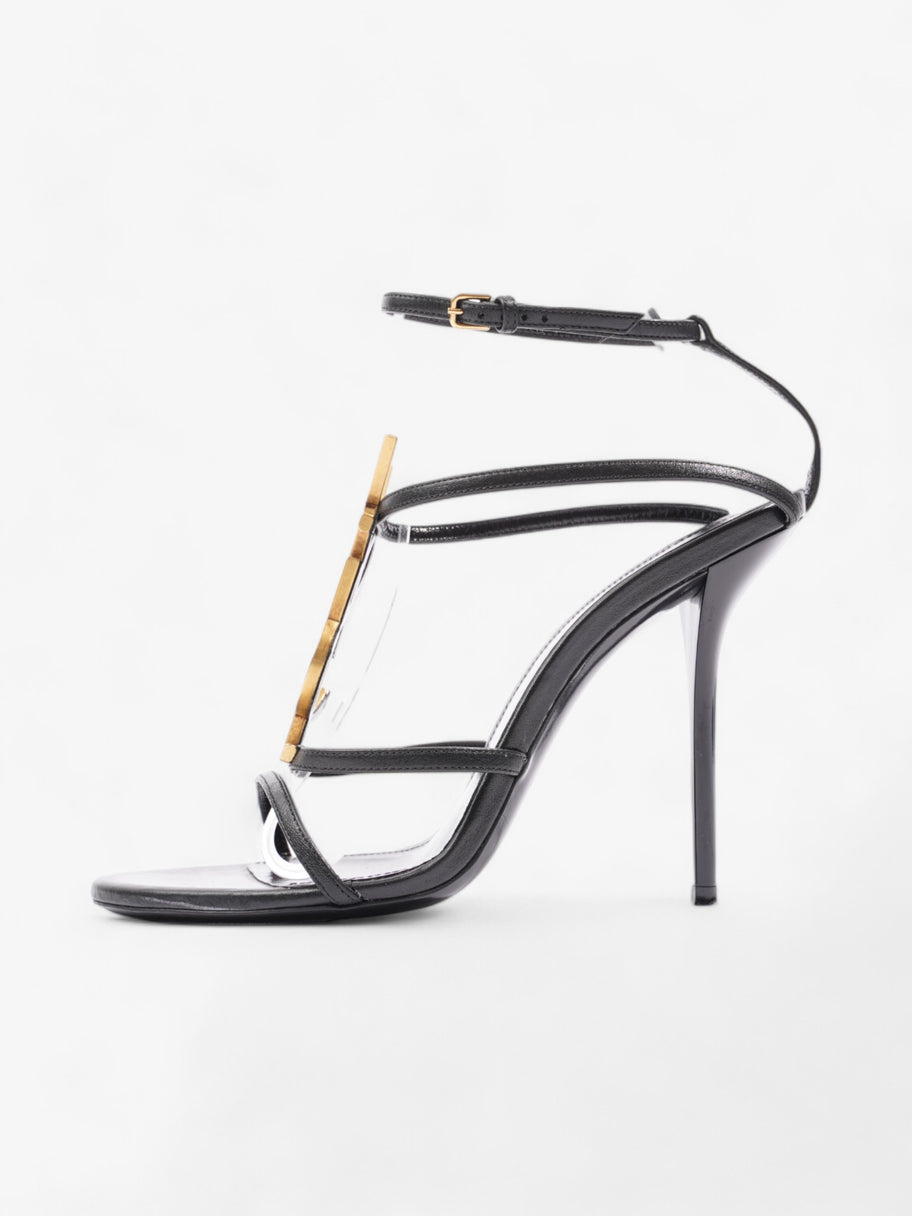 Saint Laurent Cassandra Palm Heels 110mm Black / Gold Leather EU 39 UK 6 Image 5