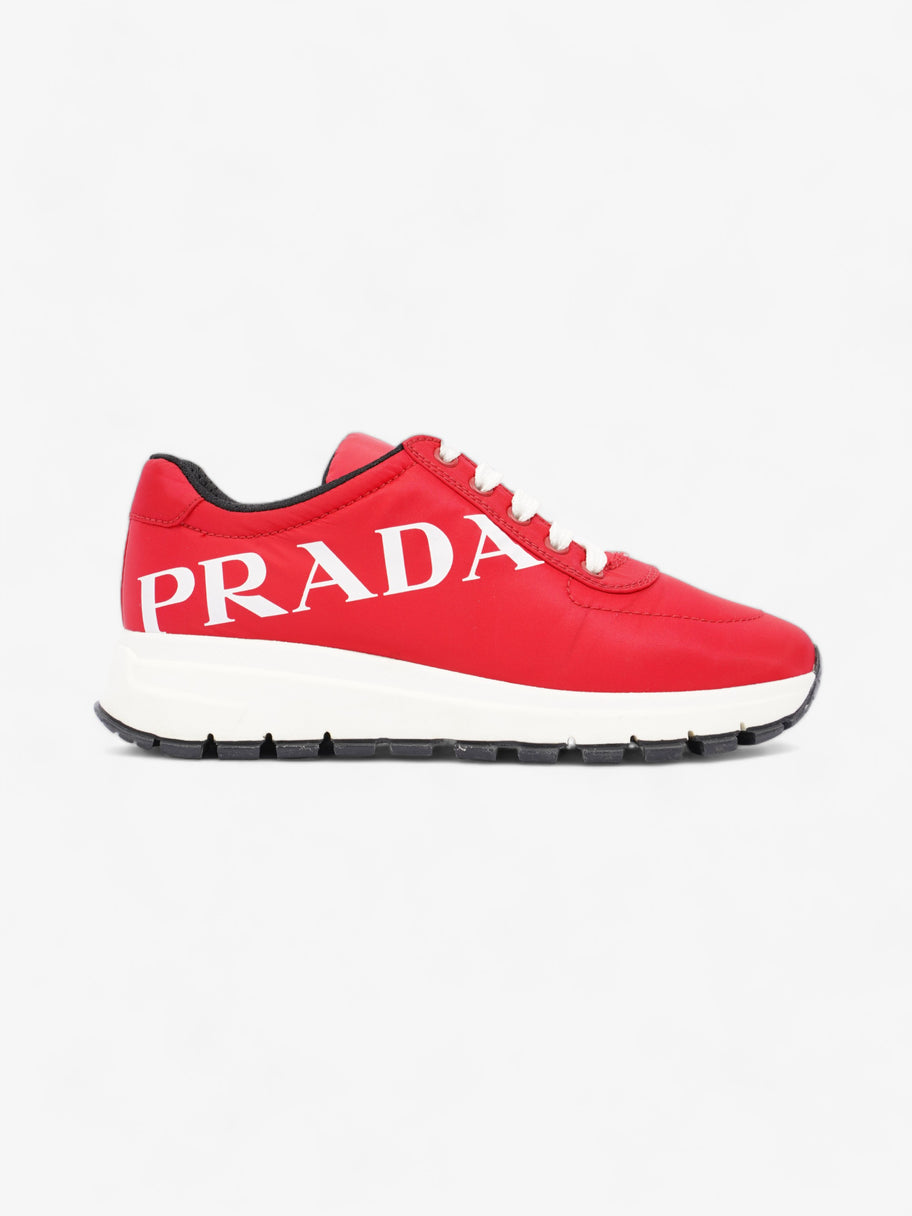 Low Top Sneaker Red / White Re Nylon EU 37.5 UK 4.5 Image 1