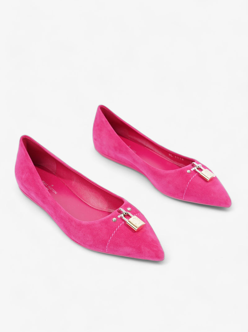  Louis Vuitton Ballet Flat Pink Velvet EU 35.5 UK 2.5