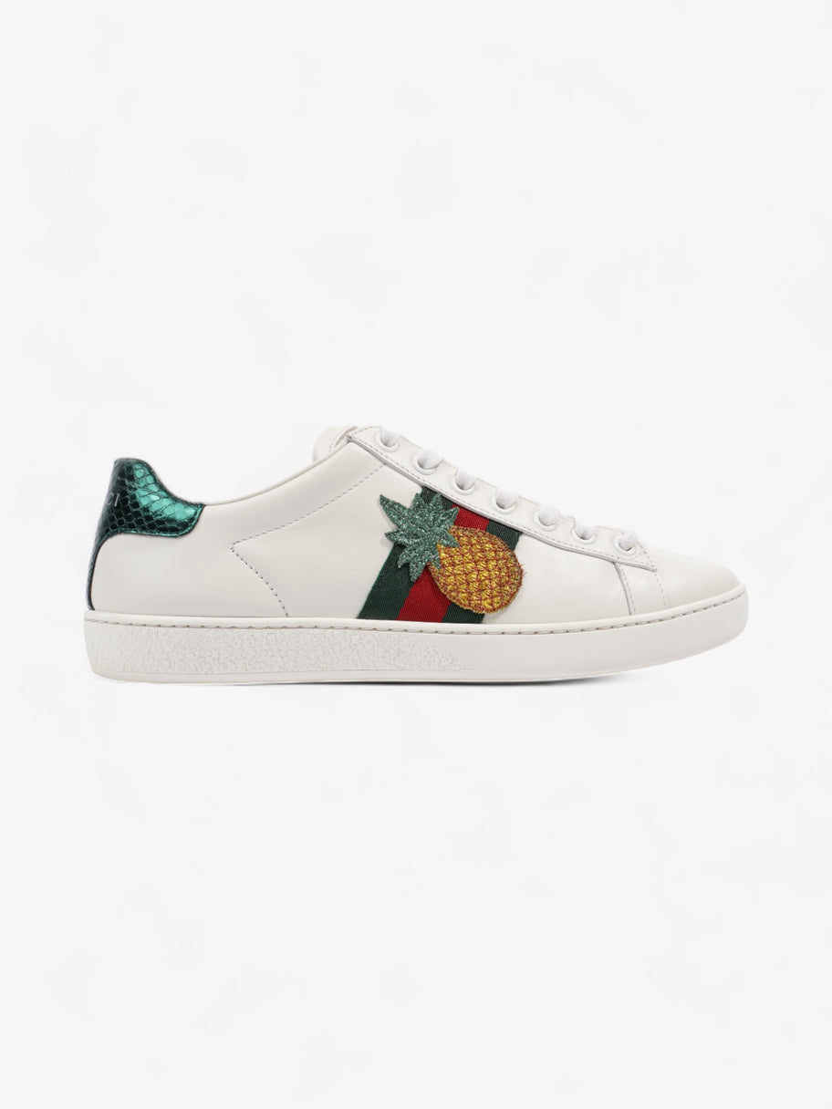 Gucci Ace Embroidered Sneakers White / Red / Green Leather EU 35.5 UK 2.5 Image 1