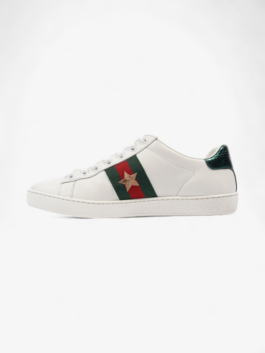 Gucci Ace Embroidered Sneakers White / Red / Green Leather EU 35.5 UK 2.5 Image 3