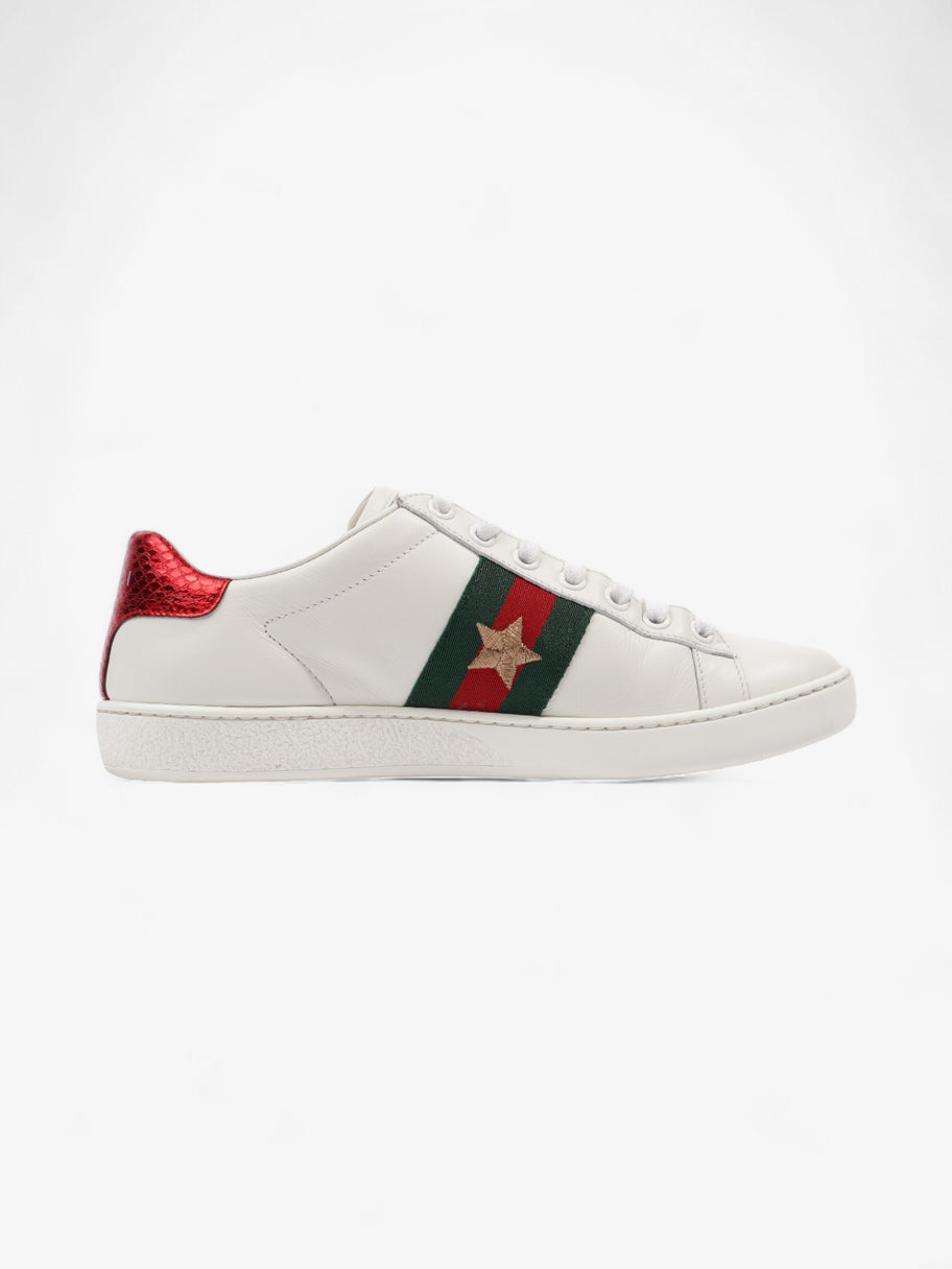 Gucci Ace Embroidered Sneakers White / Red / Green Leather EU 35.5 UK 2.5 Image 4