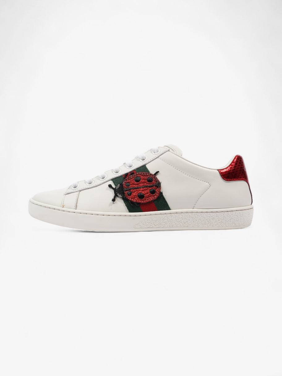 Gucci Ace Embroidered Sneakers White / Red / Green Leather EU 35.5 UK 2.5 Image 5