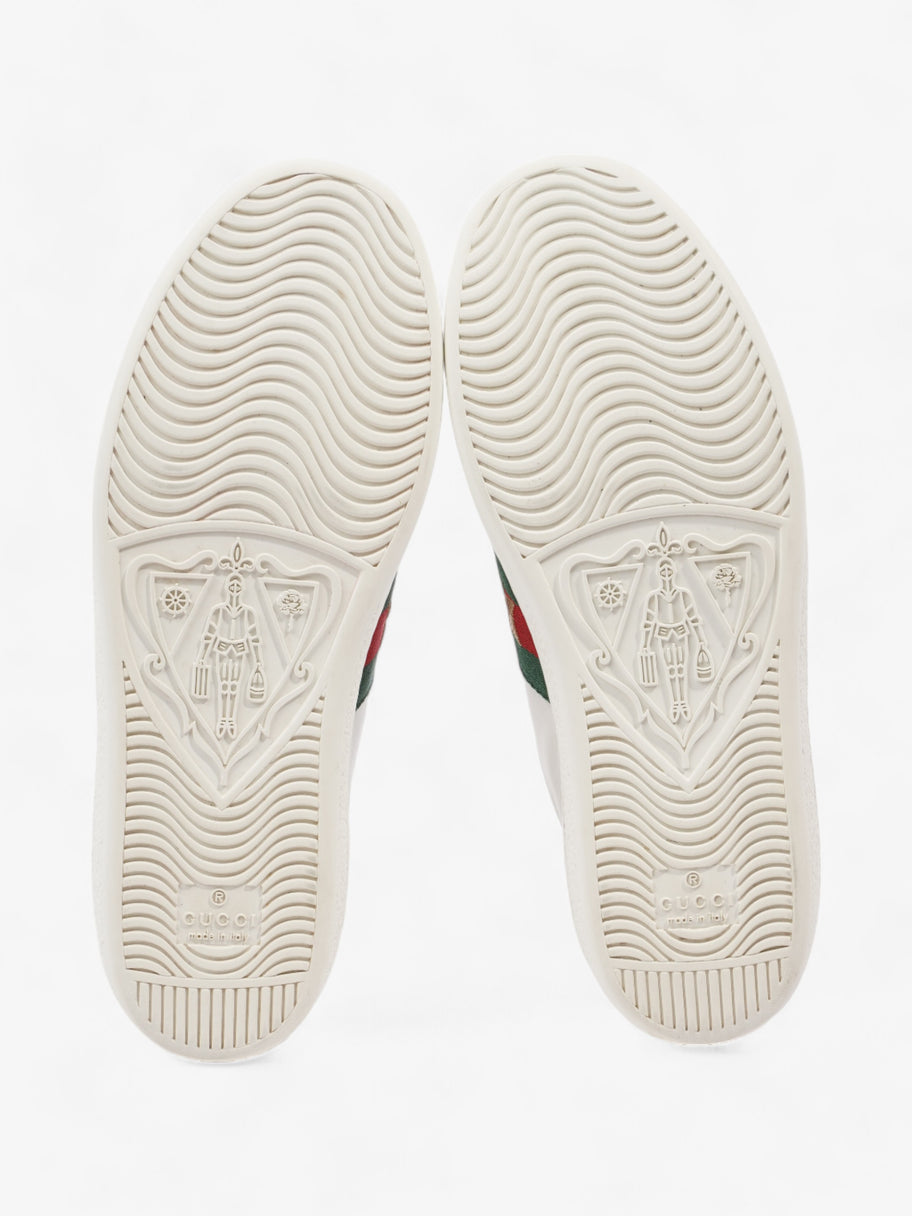 Gucci Ace Embroidered Sneakers White / Red / Green Leather EU 35.5 UK 2.5 Image 7