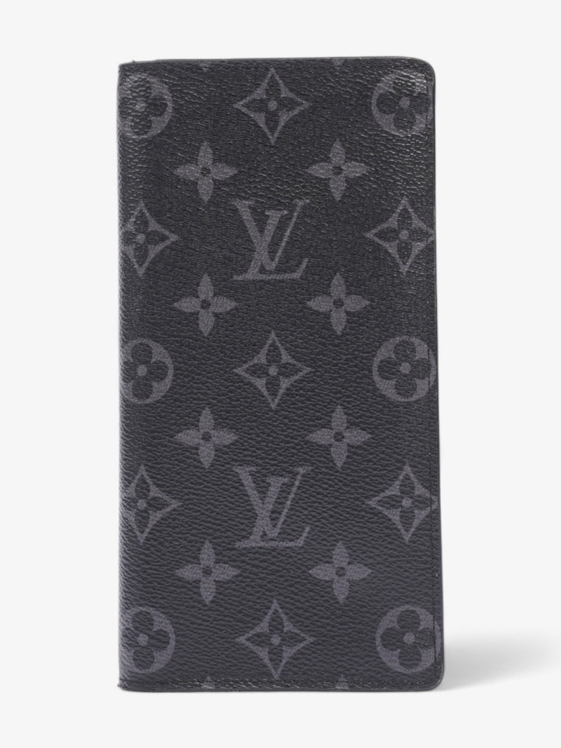  Louis Vuitton Brazza Wallet Monogram Eclipse Coated Canvas