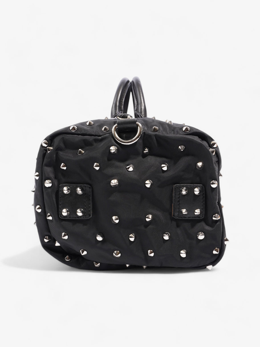 Givenchy Studded Zip Top Holdall Shoulder Satchel Bag Black / Silver Nylon Image 5