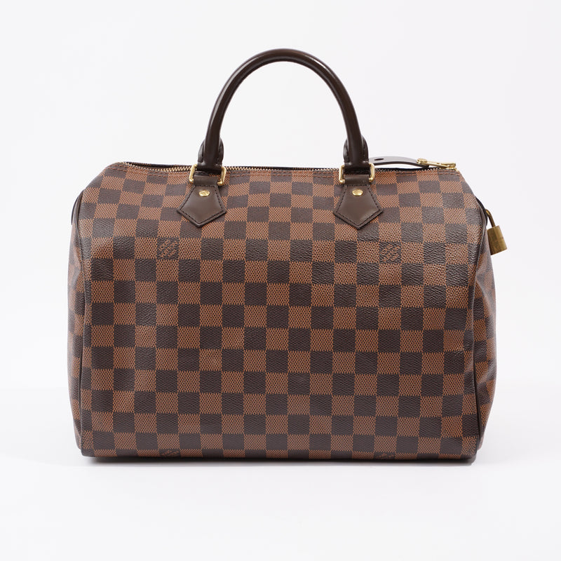  Speedy Damier Ebene Coated Canvas 30