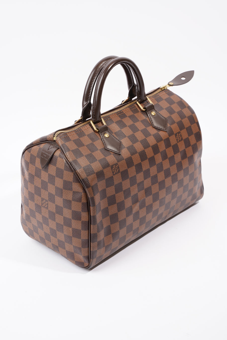 Speedy Damier Ebene Coated Canvas 30 Image 7