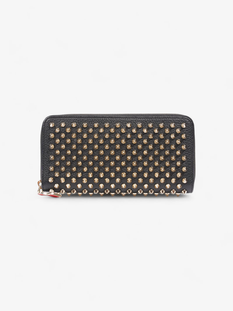  Christian Louboutin Studded Wallet Black / Gold Leather