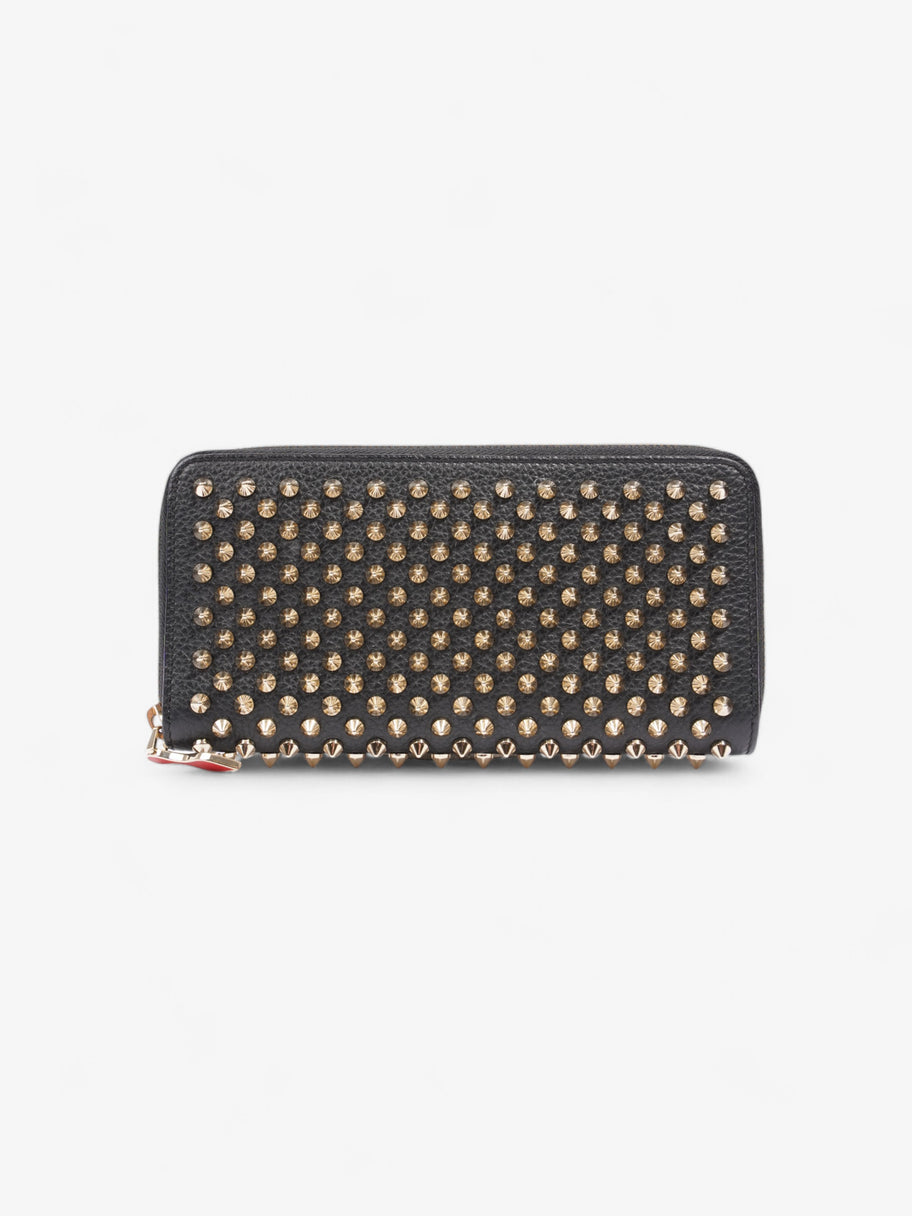 Christian Louboutin Studded Wallet Black / Gold Leather Image 1