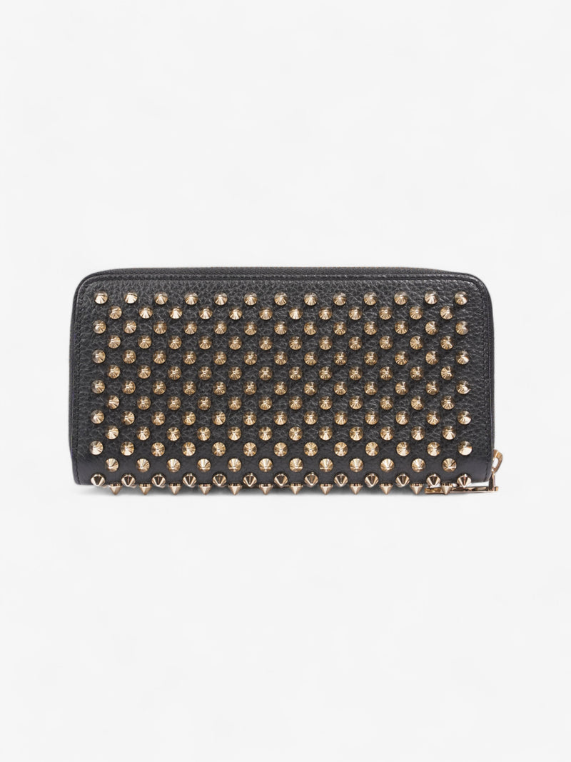  Christian Louboutin Studded Wallet Black / Gold Leather