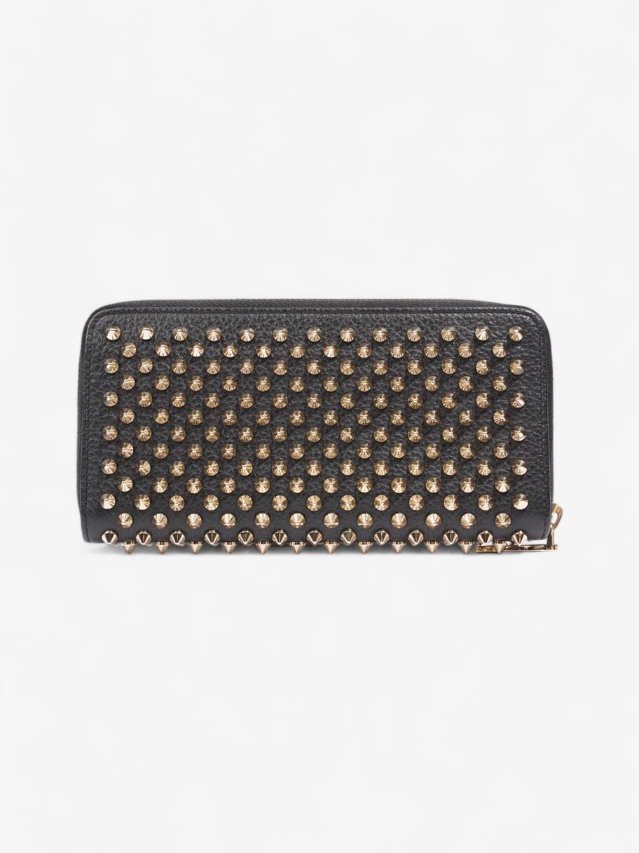 Christian Louboutin Studded Wallet Black / Gold Leather Image 2