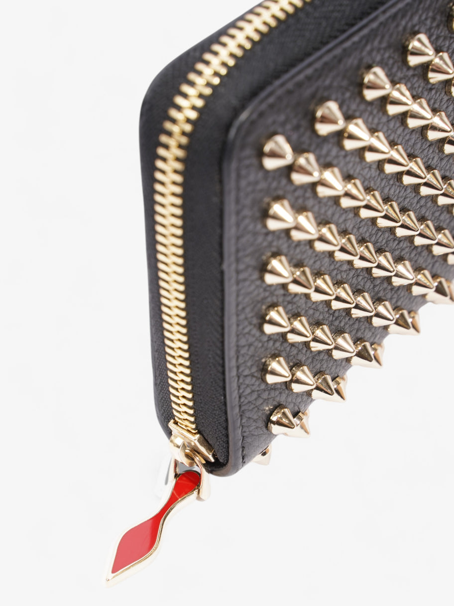 Christian Louboutin Studded Wallet Black / Gold Leather Image 3