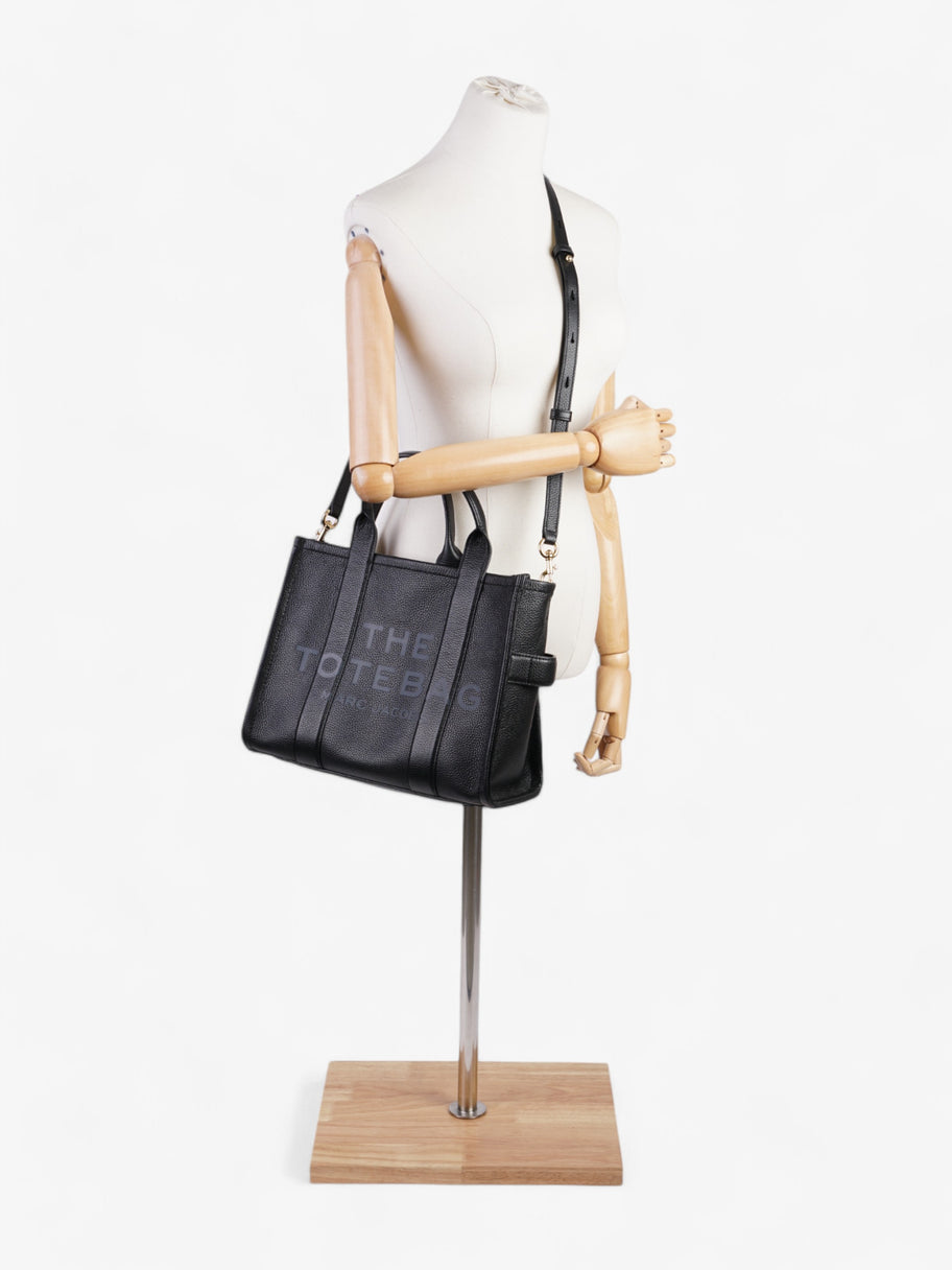 Marc Jacobs The Tote Bag Black Grained Leather Medium Image 2