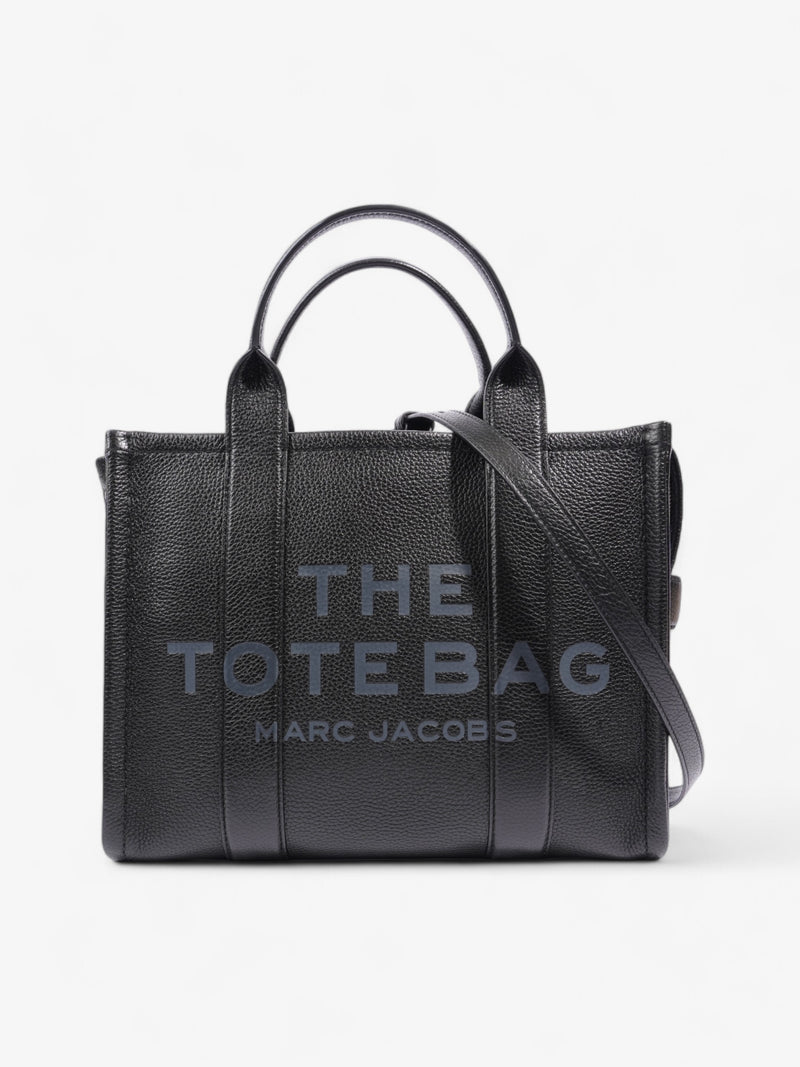  Marc Jacobs The Tote Bag Black Grained Leather Medium