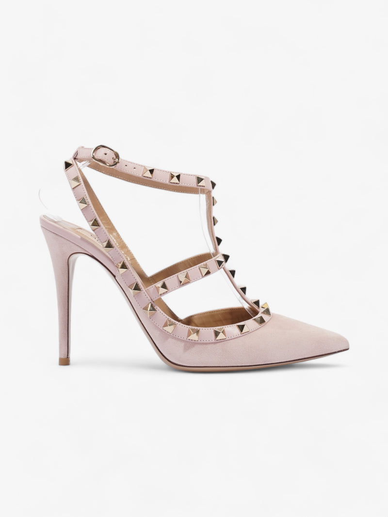  Valentino Rockstud Heels 100mm Light Pink Suede EU 40 UK 7