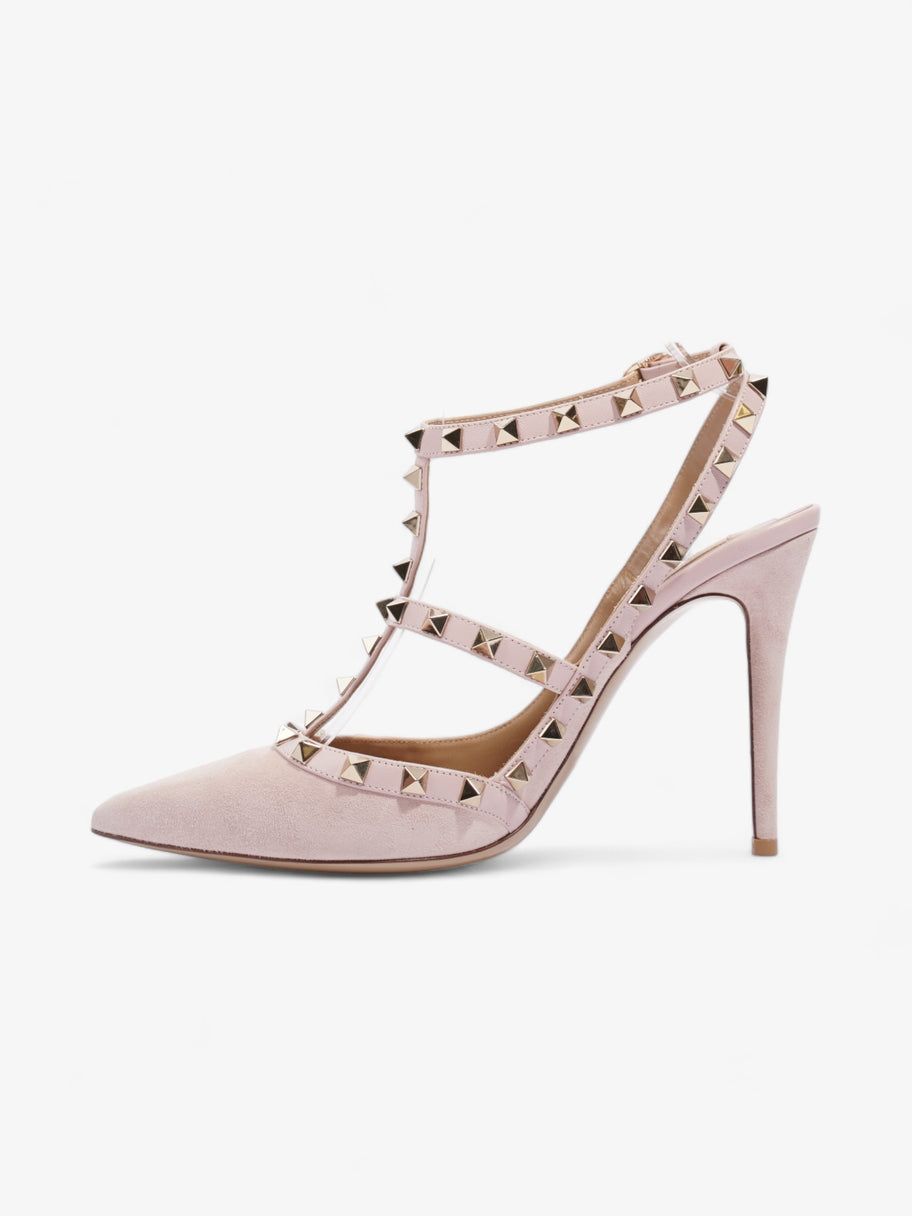 Valentino Rockstud Heels 100mm Light Pink Suede EU 40 UK 7 Image 3