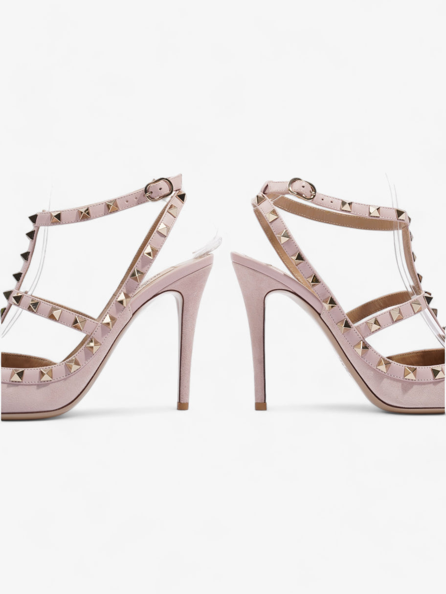 Valentino Rockstud Heels 100mm Light Pink Suede EU 40 UK 7 Image 9