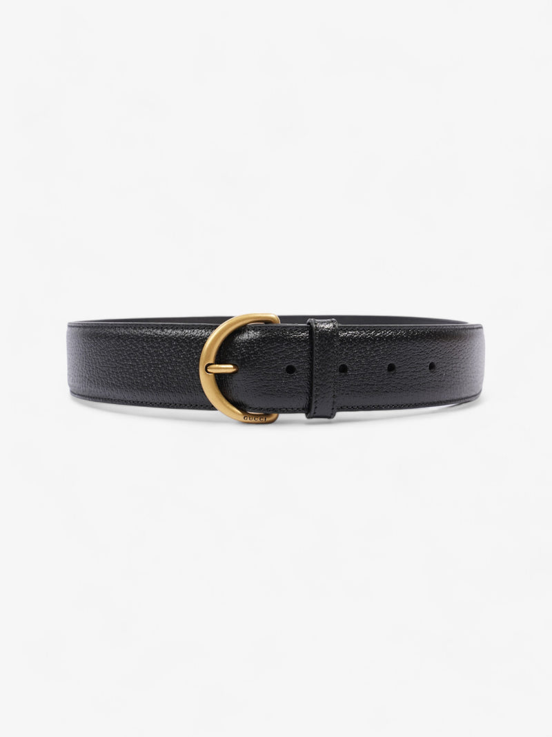  Gucci Classic Belt Black Leather 80cm / 32