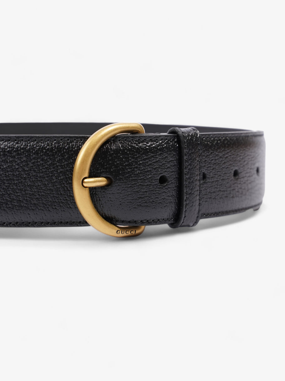 Gucci Classic Belt Black Leather 80cm / 32