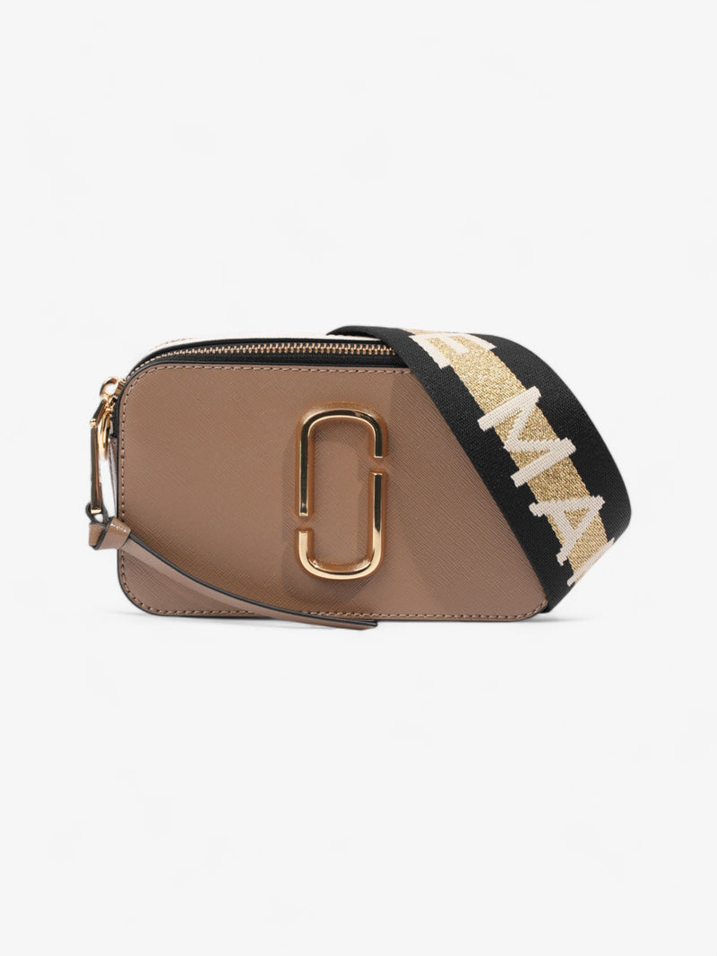  Marc Jacobs The Snapshot Bag Beige / Black / White Leather