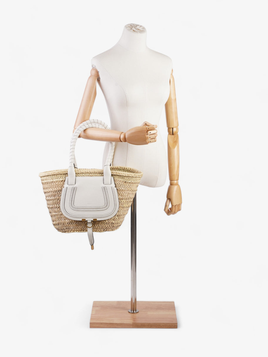 Chloe Marcie Basket Neutral / White Raffia Medium Image 2