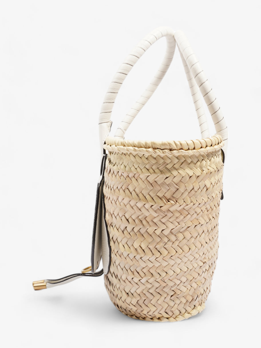 Chloe Marcie Basket Neutral / White Raffia Medium Image 3