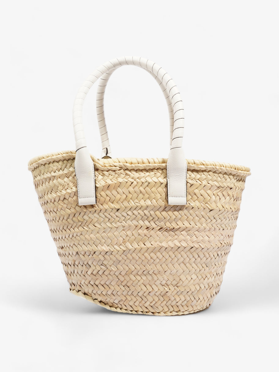 Chloe Marcie Basket Neutral / White Raffia Medium Image 4