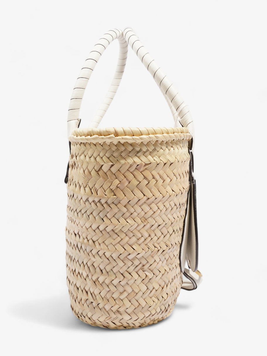 Chloe Marcie Basket Neutral / White Raffia Medium Image 5