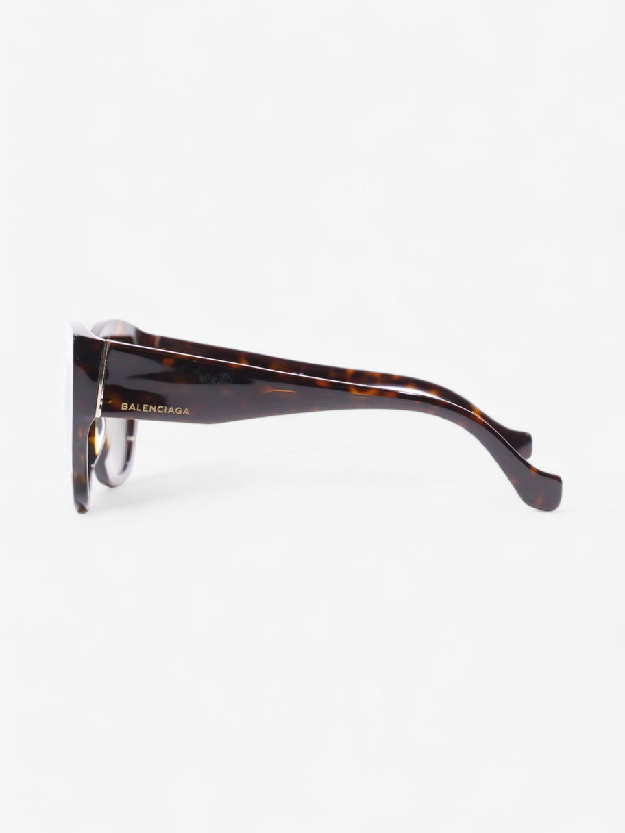 Balenciaga Reflective Lens Cat Eye Havana Brown Acetate 140mm Image 2