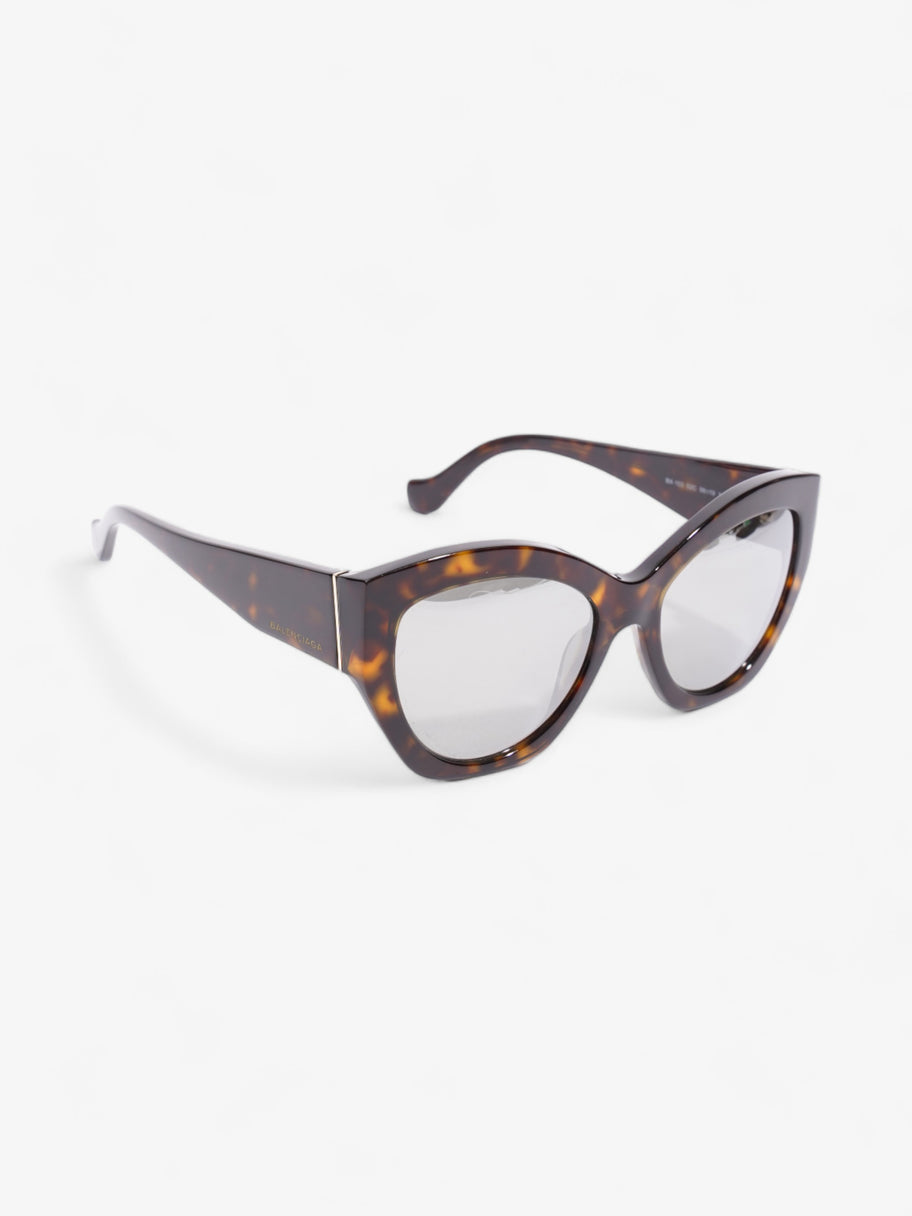 Balenciaga Reflective Lens Cat Eye Havana Brown Acetate 140mm Image 7