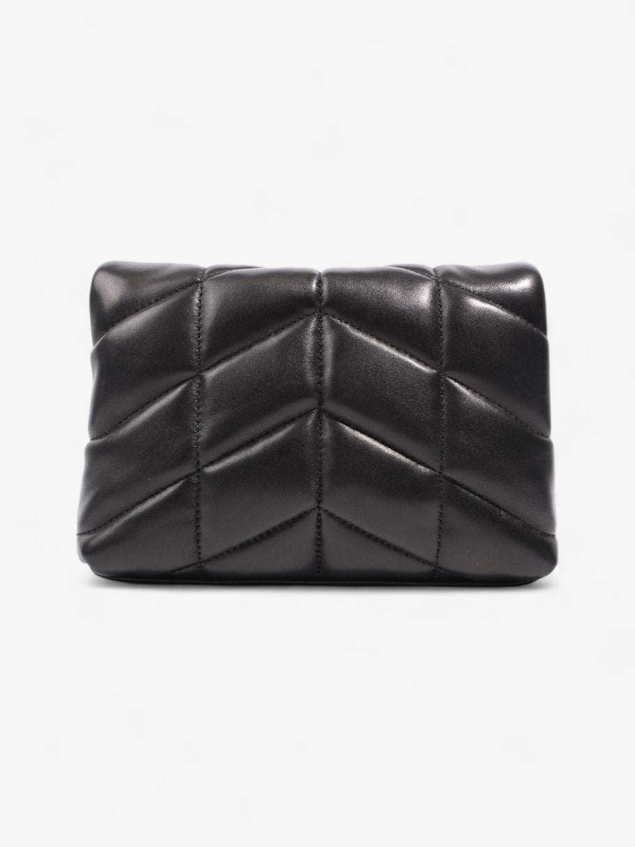 Saint Laurent Puffy Pouch Black Calfskin Leather Image 4