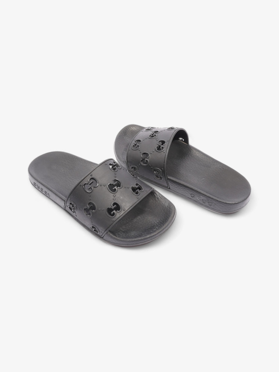 Gucci GG Slides Black Rubber EU 37 UK 4 Image 9