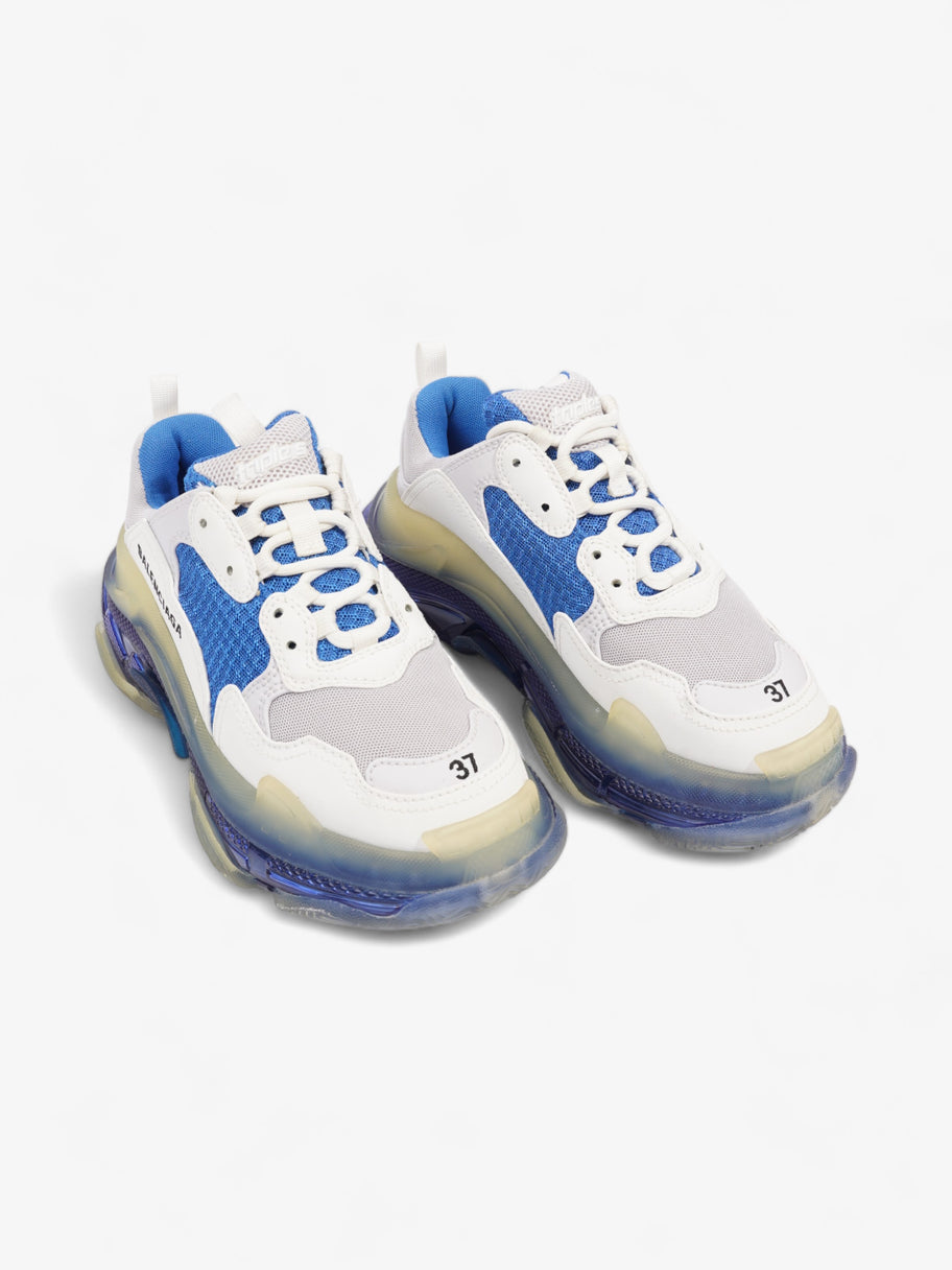 Balenciaga Triple S Clear Sole White / Blue Mesh EU 37 UK 4 Image 8