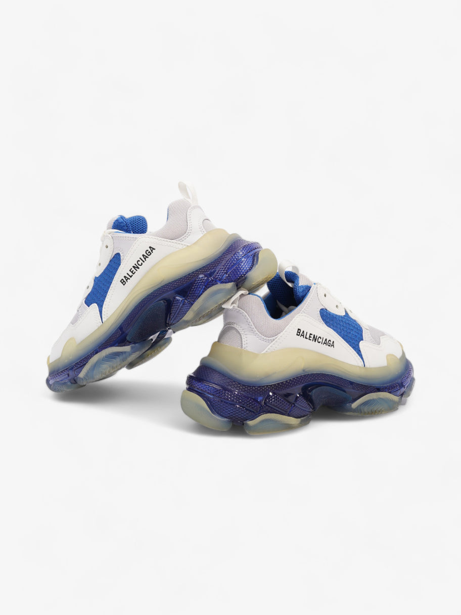 Balenciaga Triple S Clear Sole White / Blue Mesh EU 37 UK 4 Image 9