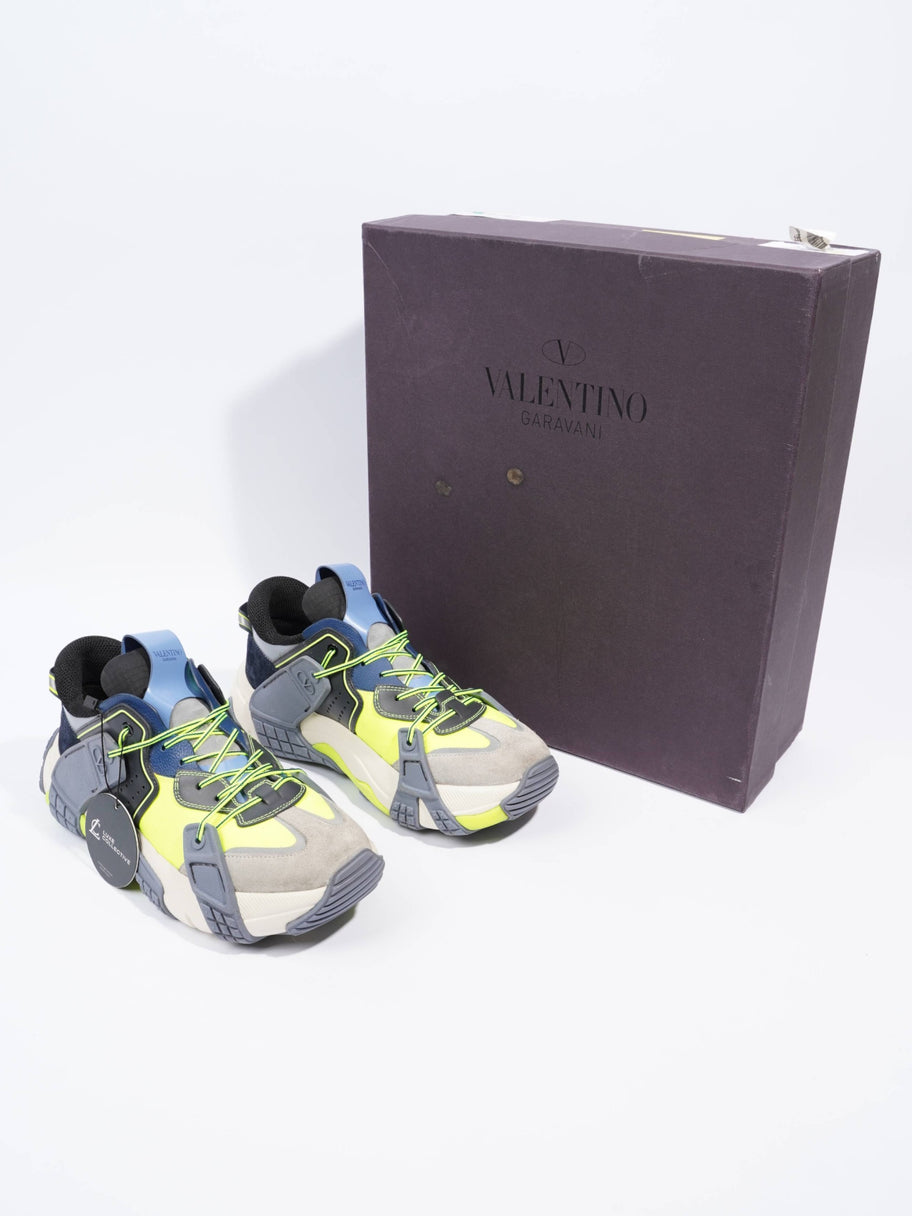 Valentino Colourblock Chunky Sneaker Black / Yellow / Grey Suede EU 39 UK 6 Image 9