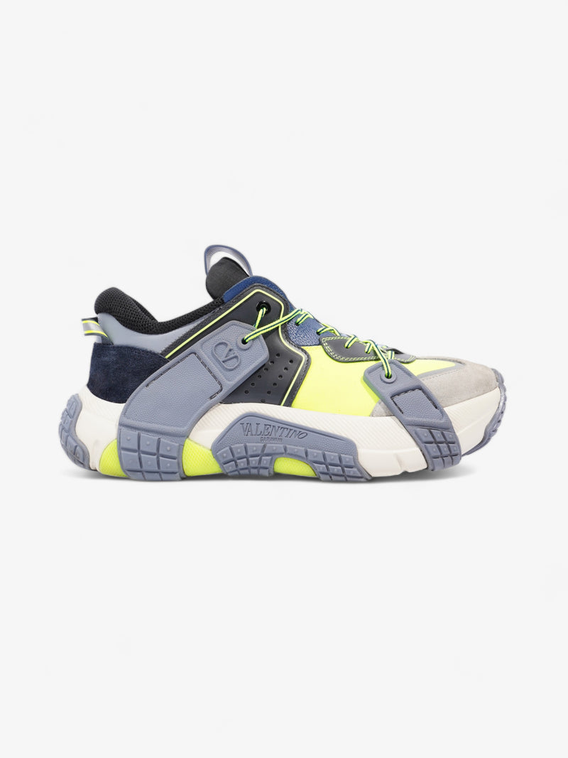  Valentino Colourblock Chunky Sneaker Black / Yellow / Grey Suede EU 39 UK 6