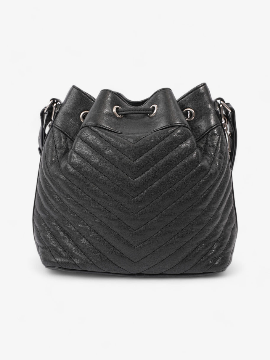 Saint Laurent Emmanuelle Bucket Bag Black Calfskin Leather Medium Image 4