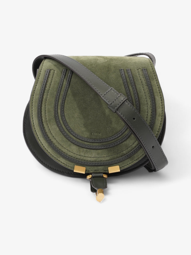  Chloe Marcie Saddle Green Leather Small